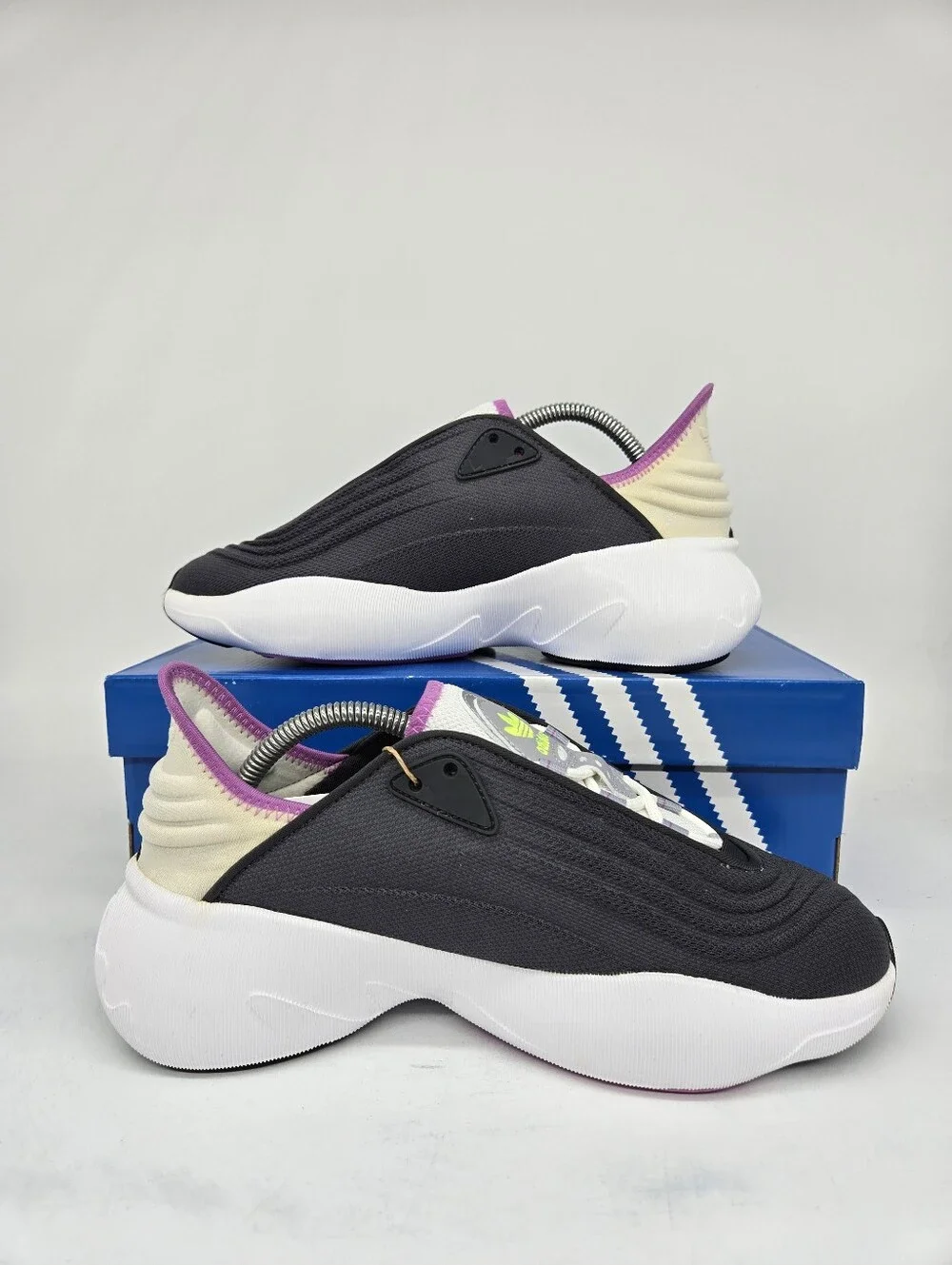 Adidas Women's adiFOM SLTN HP6487 Grey Pulse Lilac Running Shoes Size 8.5